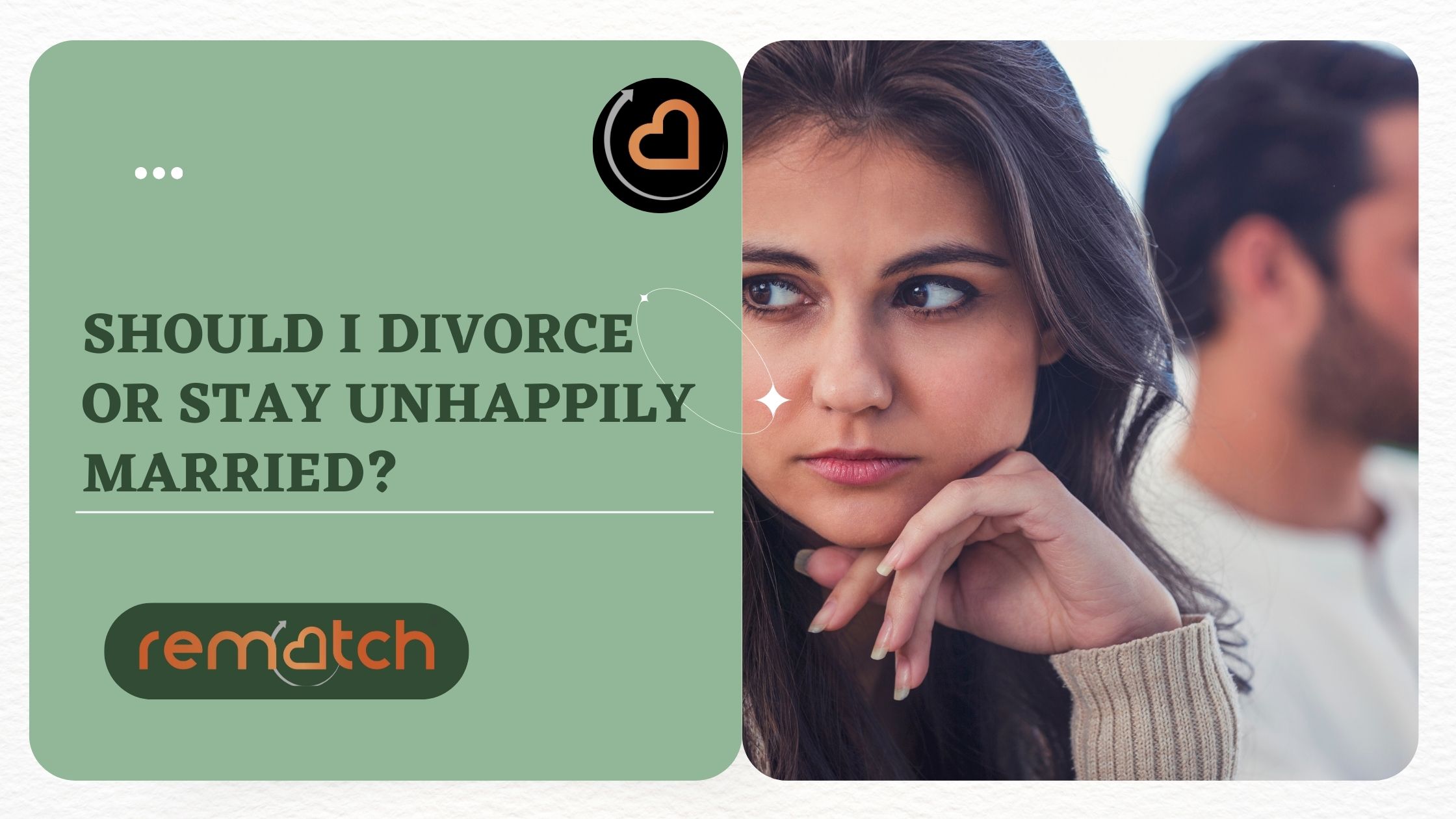 should i divorce or stay unhappily married in life?