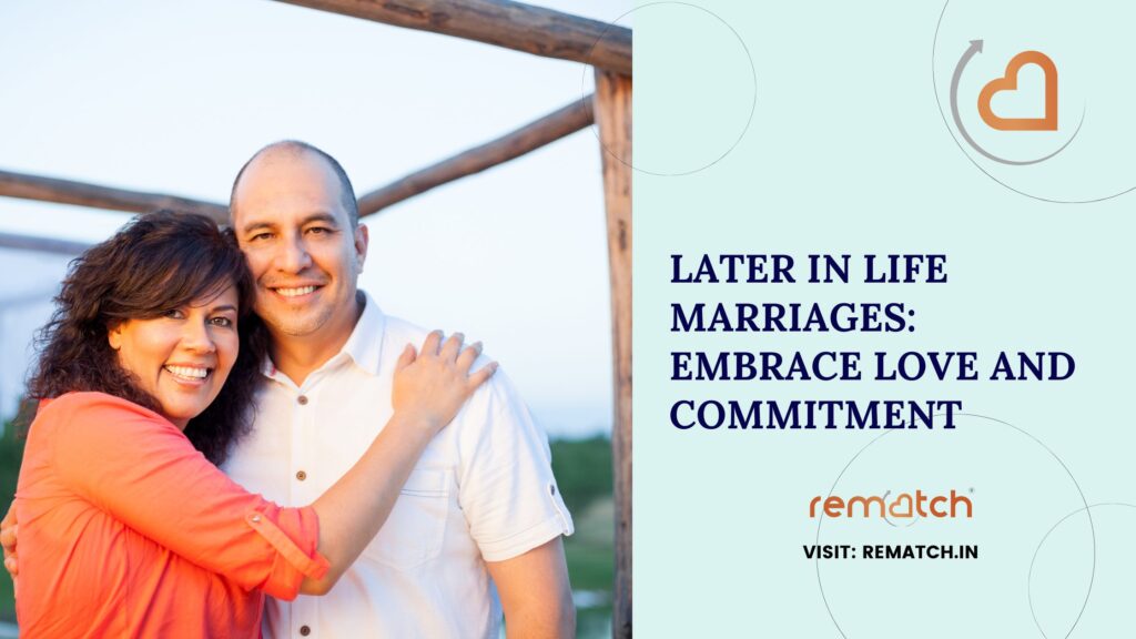 here you get to know about later in life marriages and how to plan accordingly.