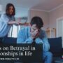 Quotes on Betrayal in relationships in life